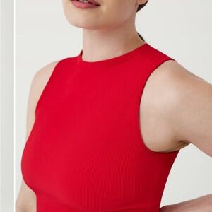 spanx sheer fashion long sleeve crop top